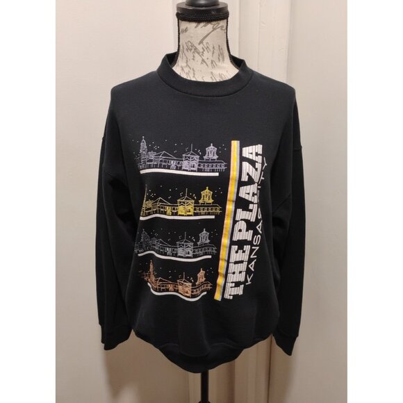 Plaza Kansas City Sweater Unisex Size ¨ L ¨  12-14,  long sleeve, black - Picture 8 of 10